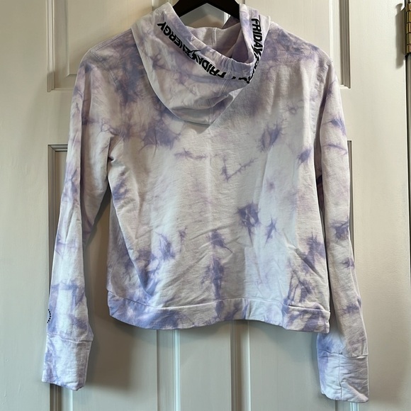 Barstool Chicks In The Office Tie Dye Cropped Hoodie - Size Medium - Picture 4 of 6